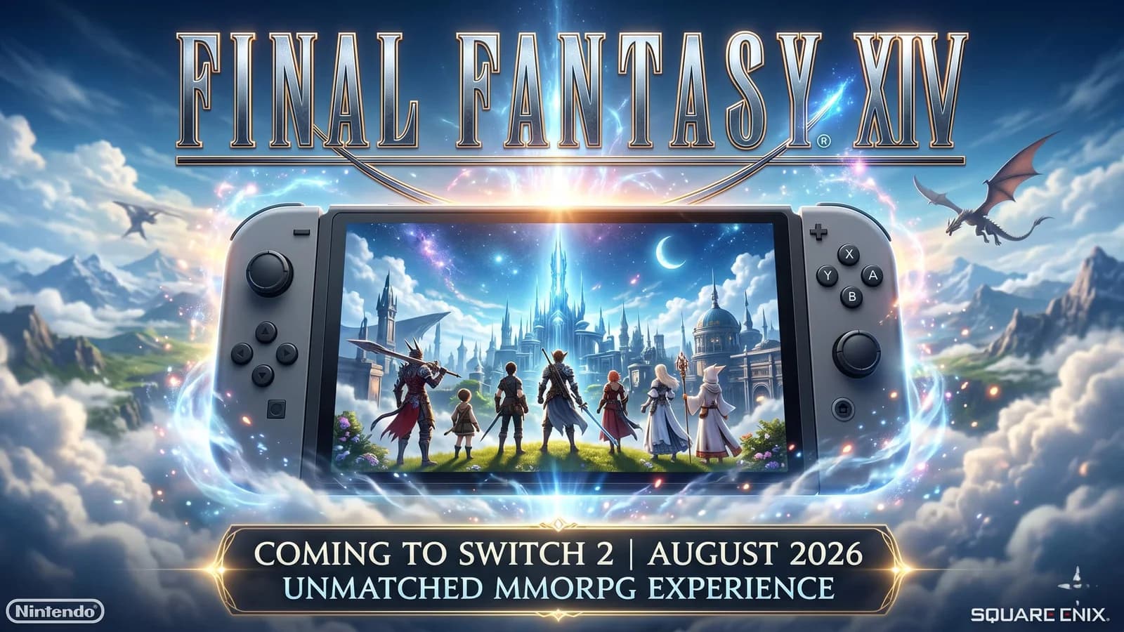 Final Fantasy XIV Coming to Switch 2 in August 2026