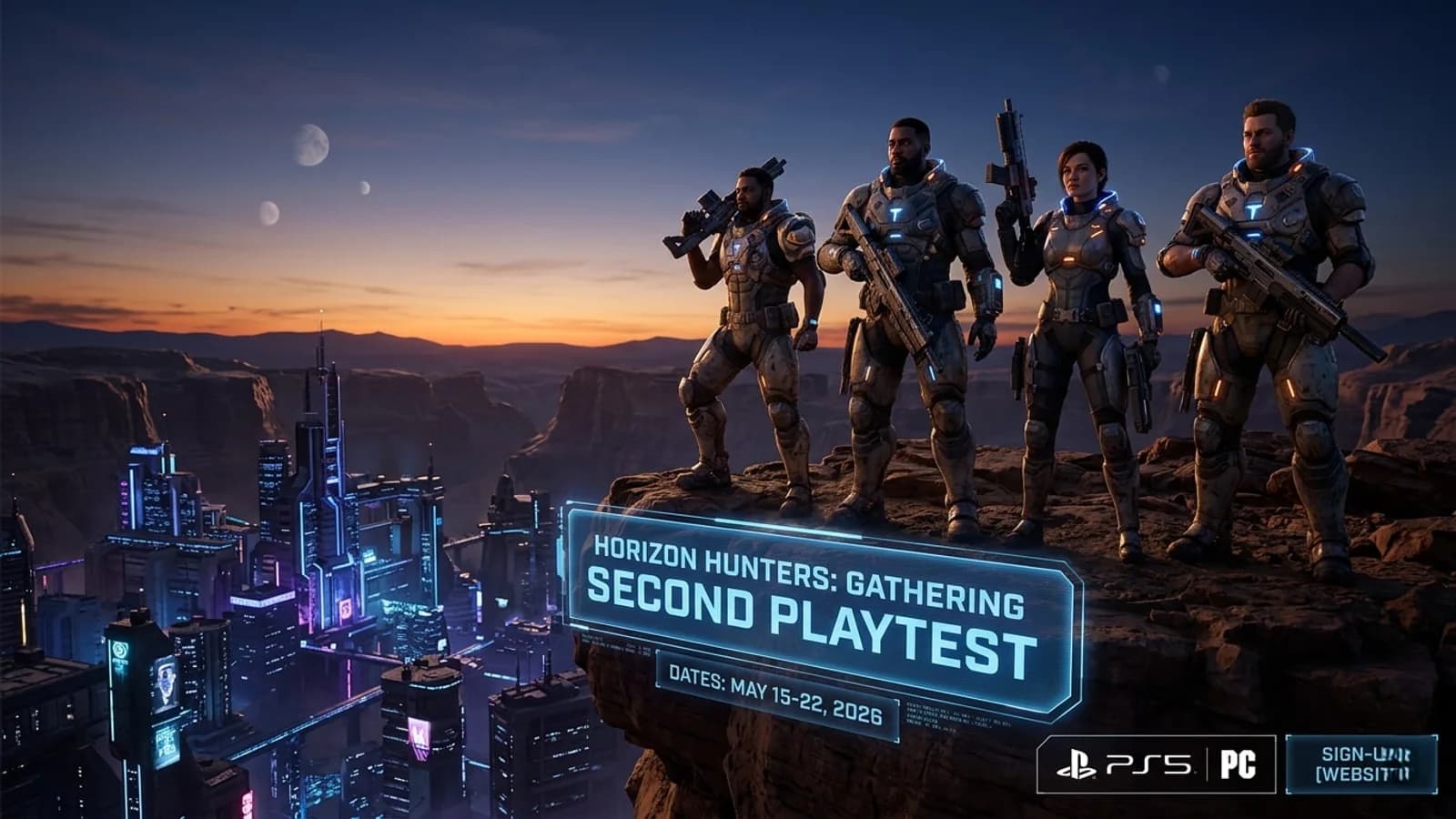 Horizon Hunters Gathering Second Playtest: Dates, Sign-Up, PS5 and PC Details